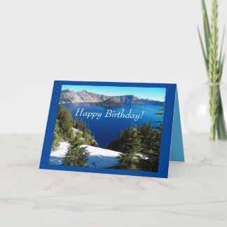 Carte Joyeux anniversaire du lac Crater