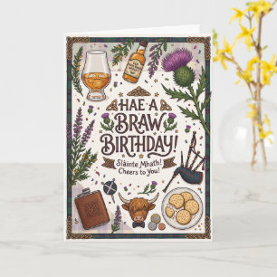 Carte Joyeux Anniversaire Écossais