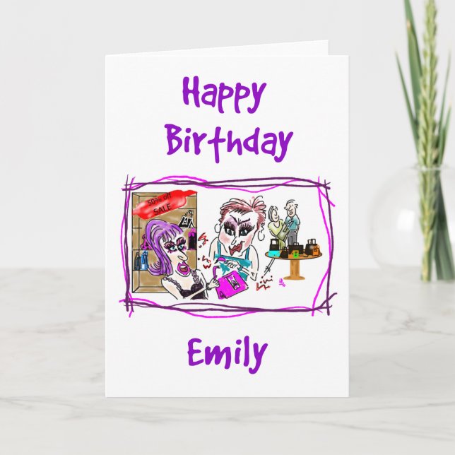 Carte Joyeux anniversaire - Emily (Devant)
