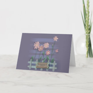 Carte Joyeux Anniversaire en Fleurs