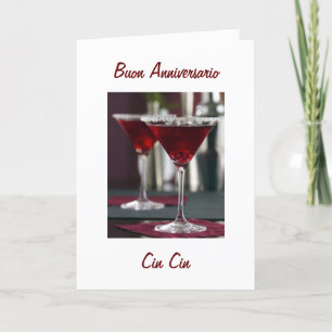 Carte Joyeux anniversaire en italien BUON ANNIVERSARIO
