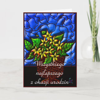 Carte Joyeux anniversaire en polonais