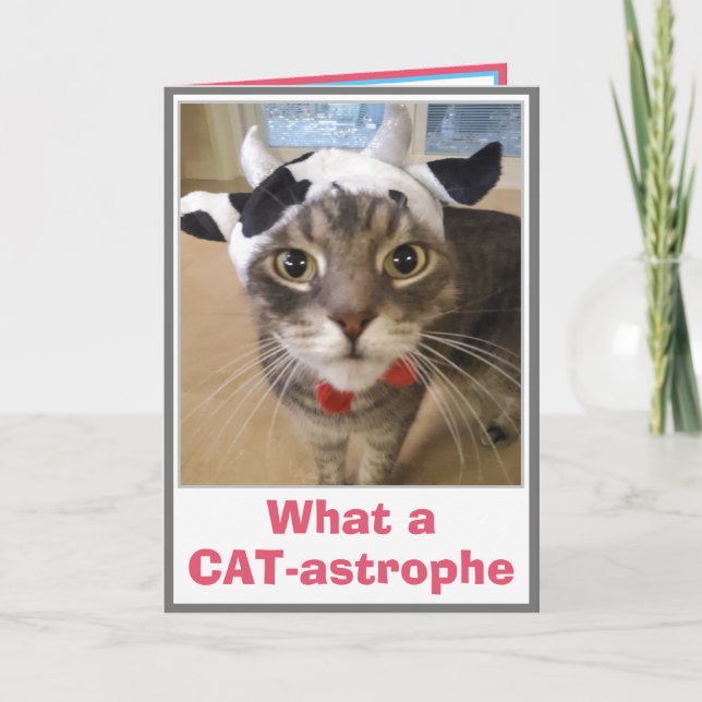 Carte Joyeux Anniversaire en Retard (Devant)