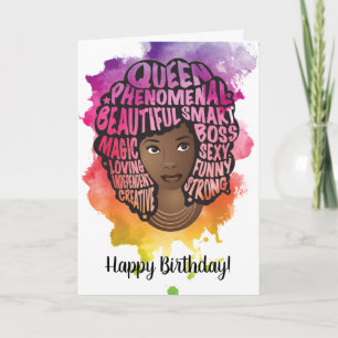 Carte Joyeux anniversaire ! Encouragement de l'aquarelle