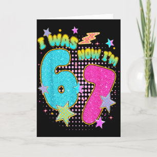 Carte Joyeux Anniversaire Enfants 7 Ans J'avais 6 Ans Ma