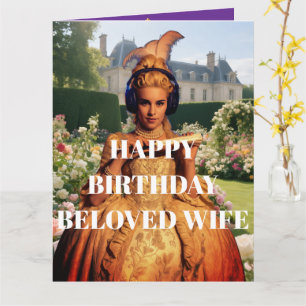 Carte Joyeux anniversaire épouse bien-aimée