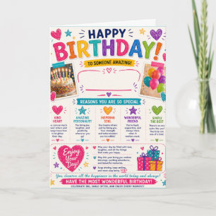 Carte Joyeux Anniversaire espace de nom à remplir