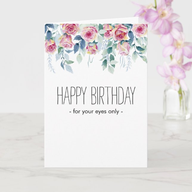 CARTE JOYEUX ANNIVERSAIRE (FAIS-MOI UNE FAVEUR) (Orchidée)