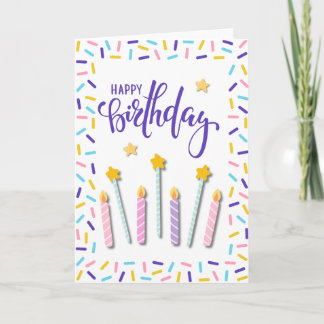 Carte Joyeux Anniversaire Festif