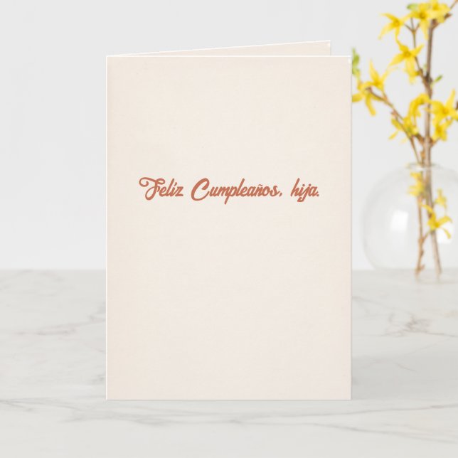 Carte Joyeux Anniversaire Fille | Ce Que Papa Disait (Fleur jaune)