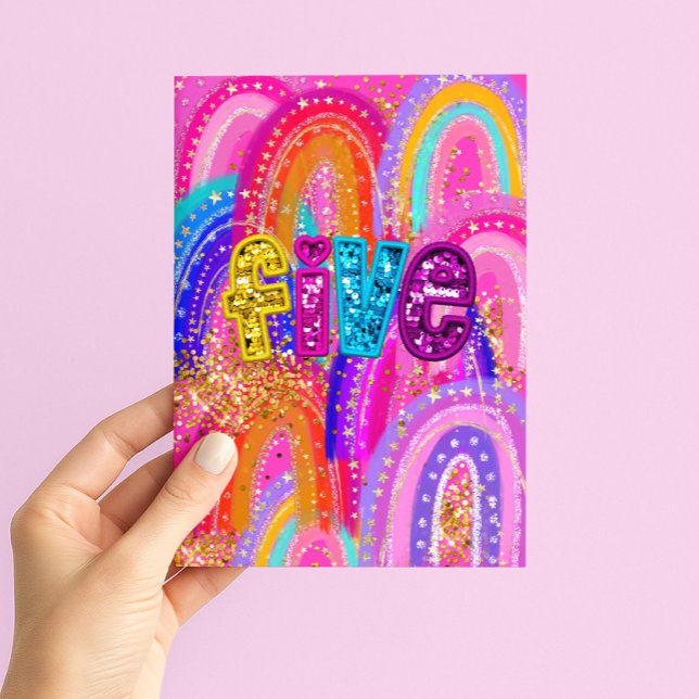 Carte Joyeux Anniversaire Filles 5 Ans (Créateur téléchargé)