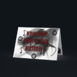 Carte Joyeux anniversaire, fils<br><div class="desc">Notes musicales et disques,  pour le musicien sur votre liste</div>