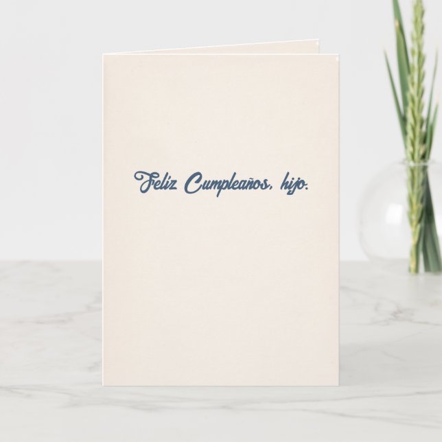 Carte Joyeux Anniversaire Fils | Ce Que Papa Disait (Devant)