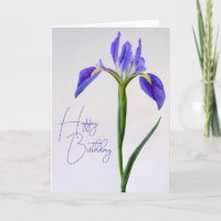 Joyeux anniversaire | Fleur Iris Violet