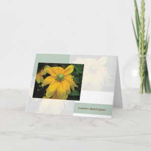 Carte Joyeux anniversaire Floral