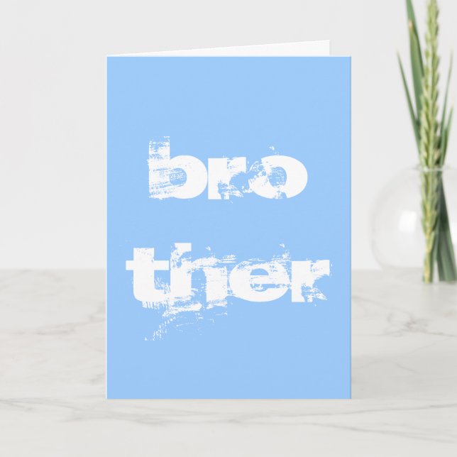 Carte Joyeux anniversaire frère (Devant)
