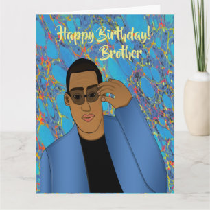 Carte Joyeux Anniversaire Frère Africain American Card