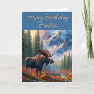 Carte Joyeux anniversaire frère Élan