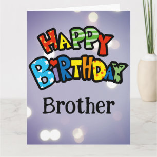 Carte Joyeux Anniversaire Frère Texte Personnalisé