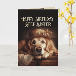 Carte Joyeux Anniversaire Fun Chien Belle-Sœur