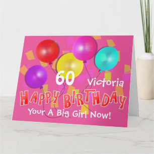 Carte Joyeux anniversaire Funny 60e jalon Personnalisé