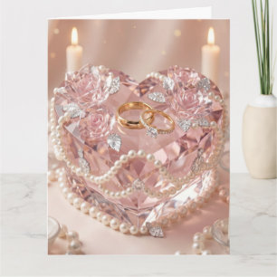 Carte Joyeux Anniversaire Gâteau en forme de cœur cris