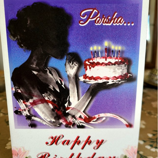 Carte Joyeux Anniversaire Gâteau Félicitations  (Créateur téléchargé)