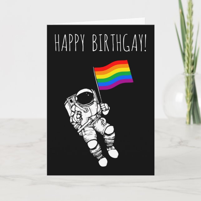 Carte Joyeux anniversaire gay (Devant)
