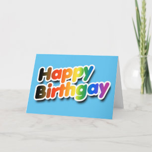 Carte Joyeux Anniversaire Gay