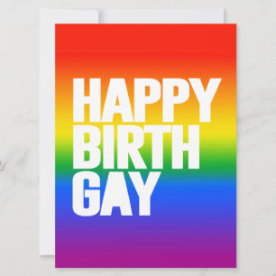 Carte Joyeux anniversaire gay
