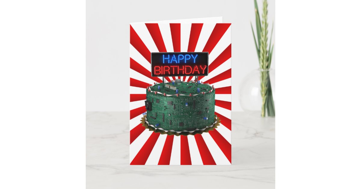 Carte Joyeux Anniversaire Geek Zazzle Fr