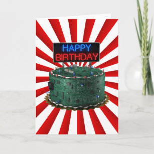 Carte Joyeux Anniversaire Geek Zazzle Fr