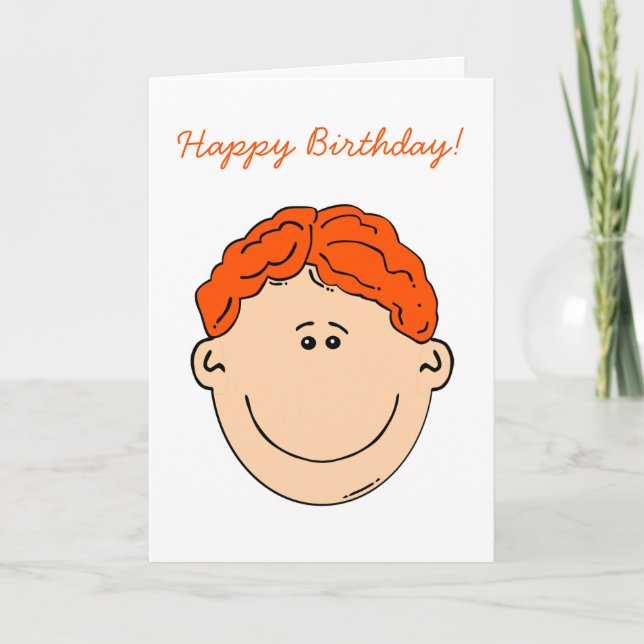 Carte Joyeux anniversaire Ginger Nut ami ou relation (Devant)