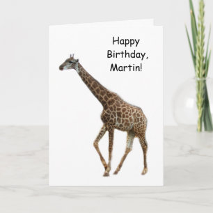 Carte Joyeux Anniversaire Girafe