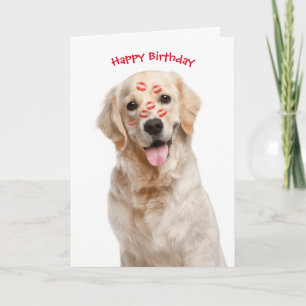 Carte Joyeux Anniversaire Golden Retriever
