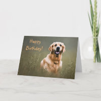 Joyeux Anniversaire Golden Retriever
