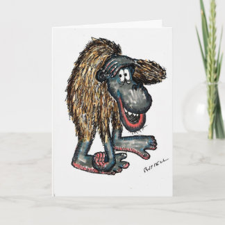 Carte Joyeux Anniversaire Gorilla