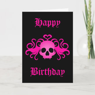 Carte Joyeux anniversaire gothique