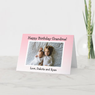 Carte Joyeux anniversaire grand-Carte photo