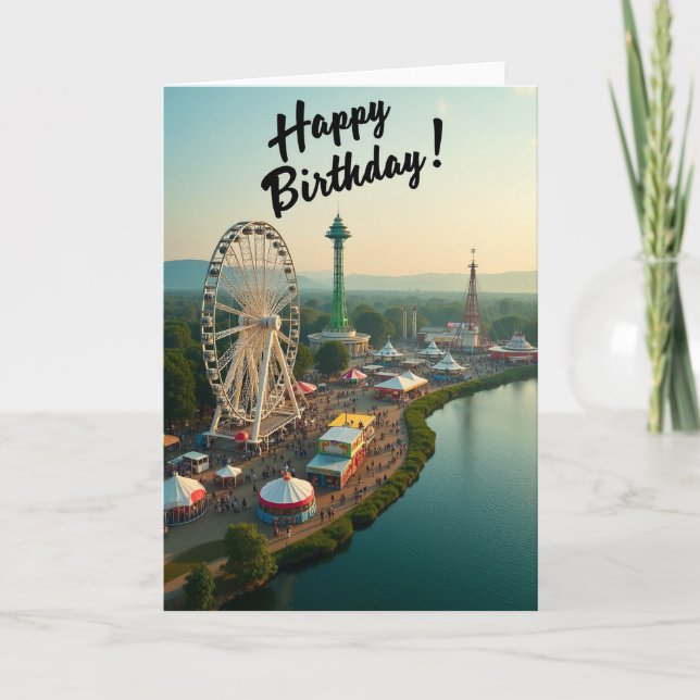 Carte Joyeux Anniversaire Grande Roue (Devant)