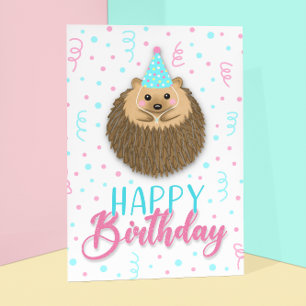 Carte Joyeux Anniversaire Hedgie