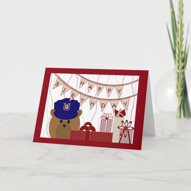 Carte Joyeux anniversaire, héros de la garde côtière ! (Devant)