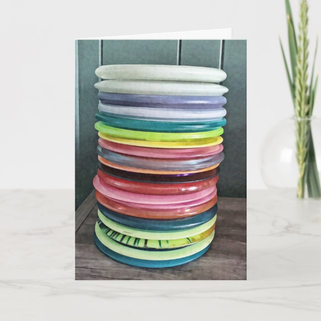 Carte Joyeux anniversaire | Humour de golf sur disque (Devant)