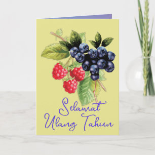 Carte Joyeux anniversaire indonésien Selamat Ulang Tahun