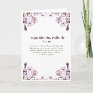 Carte Joyeux Anniversaire Infirmière Pédiatrique