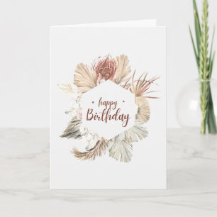 Carte Joyeux anniversaire inspiré de la nature