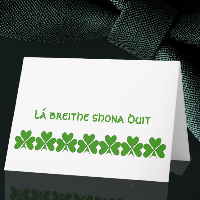 Carte Joyeux anniversaire irlandais (Créateur téléchargé)