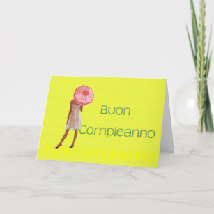 Carte Joyeux Anniversaire Italien Zazzle Fr