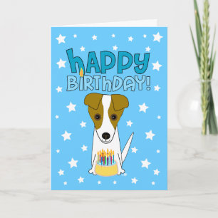 Carte Joyeux anniversaire Jack Russell Terrier
