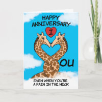 Joyeux Anniversaire Je T'Aime Drôle Giraffe